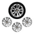JOGO CALOTA COM EMBLEMA CHEVROLET ONIX/ PRISMA 2020/2023 ARO 15 PRATA - CL10381PN GFM