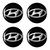 KCA44 - JOGO CALOTA COM EMBLEMA HYUNDAI HB20 2018/2021 ARO 15 PRATA - CL10191PN GFM