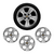 Jogo 4 Calotas Chevrolet Onix 2023 2024 aro 14 Com emblema