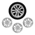 Jogo 4 Calota HB20 Hatch e Hb20s Sedan 2016 2017 2018 2019 2020 ARO 14 + Emblema Hyundai Resinado