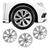 JOGO CALOTA COM EMBLEMA VOYAGE G5/G6 2013 ARO 14 PRATA - CL10401PN GFM