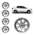 JOGO CALOTA COM EMBLEMA RENAULT LOGAN/ SANDERO 2014 / 2020 ARO 15 PRATA - CL10246PN GFM - loja online