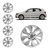 JOGO CALOTA COM EMBLEMA VOYAGE G5/G6 2013 ARO 14 PRATA - CL10401PN GFM