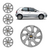 Imagem do Kit Calota Prata Corsa Celta Classic Onix Aro 13 Com Emblema