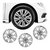 Jogo 4 Calota Aro 13 Vw + Brinde 4 Emblemas P/ Gol Voyage Saveiro G3 G4 G5 G6 G7 Qualidade Premium