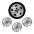Jogo 4 Calota Fiesta Hatch Sedan 2011/2012 Aro 14 + Emblema