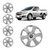 JOGO CALOTA COM EMBLEMA CHEVROLET MONTANA 2011/2020 ARO 15 PRATA - CL10271PN GFM na internet