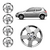 JOGO CALOTA COM EMBLEMA FORD KA 2004/12 ARO 13 PRATA - CL10166PN GFM - comprar online