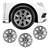 JOGO CALOTA COM EMBLEMA GOL G5 2009/2013 ARO 14 PRATA - CL10221PN GFM