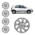 Imagem do Kit Calota Prata Corsa Celta Classic Onix Aro 13 Com Emblema