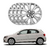 Jogo 4 Calota Aro 13 Vw + Brinde 4 Emblemas P/ Gol Voyage Saveiro G3 G4 G5 G6 G7 Qualidade Premium na internet