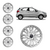 JOGO CALOTA COM EMBLEMA FORD KA HATCH/ SEDAN 2018/2020 ARO 14 PRATA - CL10421PN GFM na internet