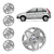 Imagem do Jogo 4 Calota Fiesta Hatch Sedan 2011/2012 Aro 14 + Emblema