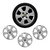 JOGO CALOTA COM EMBLEMA CHEVROLET MONTANA 2011/2020 ARO 15 PRATA - CL10271PN GFM