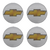 Imagem do JOGO CALOTA COM EMBLEMA CHEVROLET MONTANA 2011/2020 ARO 15 PRATA - CL10271PN GFM