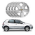 JOGO CALOTA COM EMBLEMA CHEVROLET CELTA/ PRISMA/ MONTANA 2011/17 ARO 14 PRATA - CL10326PN GFM - comprar online