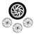 Jogo 4 Calota Hyundai HB20 / HB20S / HB20X 2020 2021 2022 2023 + Emblema Marca (Aro 15) 4 Furos