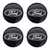 JOGO CALOTA COM EMBLEMA FORD KA 2004/12 ARO 13 PRATA - CL10166PN GFM