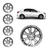 JOGO CALOTA COM EMBLEMA RENAULT LOGAN/ SANDERO 2014 / 2020 ARO 15 PRATA - CL10246PN GFM na internet