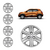 JOGO CALOTA COM EMBLEMA RENAULT KWID ZEN 2019 / 2023 ARO 14 PRATA - CL10181PN GFM - comprar online