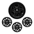 Jogo 4 Calota Preto Brilhante Aro 14 Kwid 2017 2018 2019 2020 (4 Furos) + Emblema Renault Resinado - comprar online