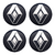 JOGO CALOTA COM EMBLEMA RENAULT KWID ZEN 2019 / 2023 ARO 14 PRATA - CL10181PN GFM