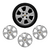JOGO CALOTA COM EMBLEMA CHEVROLET MONTANA 2011/2020 ARO 15 PRATA - CL10271PN GFM - loja online