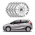 JOGO CALOTA COM EMBLEMA PRETO HONDA CITY 2015/18 ARO 15 PRATA - CL10266PN GFM - Loja Caloteiros Calotas