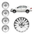 JOGO CALOTA COM EMBLEMA GOL G5/G6 2013/16 ARO 14 PRATA - CL10321PN GFM - comprar online