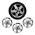JOGO CALOTA COM EMBLEMA FORD KA 2004/12 ARO 13 PRATA - CL10166PN GFM