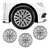 JOGO CALOTA COM EMBLEMA SAVEIRO G5 2009/2011 ARO 14 PRATA - CL10186PN GFM