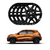 Jogo 4 Calota Preto Brilhante Aro 14 Kwid 2017 2018 2019 2020 (4 Furos) + Emblema Renault Resinado - Loja Caloteiros Calotas