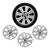 JOGO CALOTA COM EMBLEMA CHEVROLET AGILE CORSA PRISMA 2010/13 ARO 15 PRATA - CL10371PN GFM