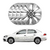 JOGO CALOTA COM EMBLEMA VOYAGE G5 G6 2013/16 ARO 14 PRATA - CL10216PN GFM - Loja Caloteiros Calotas