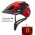 Rockbros capacete da bicicleta led luz recarregável ciclismo capacete de montan