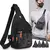 Bolsa de peito masculino casual leve, resistente água, oxford/ pequena - loja online