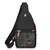 Bolsa de peito masculino casual leve, resistente água, oxford/ pequena - ROCKBIKERIO