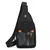 Bolsa de peito masculino casual leve, resistente água, oxford/ pequena na internet