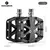 Rockbros pedais de fibra de carbono ultraleve, 3 rolamentos, mtb, economia de tr