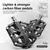 Rockbros pedais de fibra de carbono ultraleve, 3 rolamentos, mtb, economia de tr