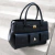 BOLSA TOTE NATALIE MEDIA COURO PRETO CARRANO