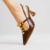 SLINGBACK COURO MARROM SALTO MADIO CECCONELLO