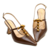 SLINGBACK COURO MARROM SALTO MADIO CECCONELLO - comprar online