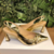 SLINGBACK COURO OURO SALTO MEDIO CECCONELLO