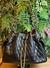 BOLSA PRETA SOFT LEATHER BLACK OURO CARRANO