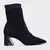BOTA MEIA SALTO BLOCO WAVE KNIT PRETO CARRANO