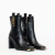 BOTA BLOCO COURO LATERAL LANÇA PERFUME