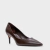 SCARPIN VALENTINA SALTO 06 FINO COURO DARK BROWN CARRANO