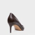 SCARPIN VALENTINA SALTO 06 FINO COURO DARK BROWN CARRANO - Loja Rosana Alves