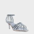 SANDÁLIA STRAPS PRATA SALTO 06 FINO BICO FOLHA CARRANO - comprar online